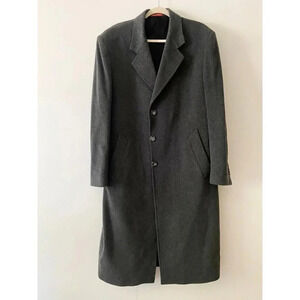 Mario Valente Cashmere Coat Men’s 42 Charcoal